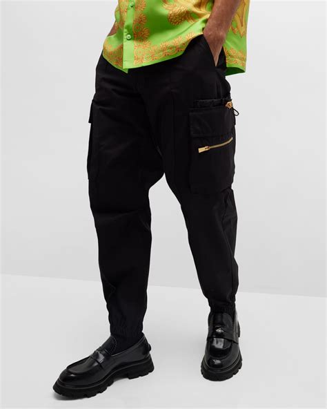 versace mens joggers|Versace cargo pants.